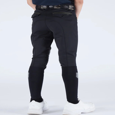 Little Boy Equestrian Pants With Pockets Kids Horse Riding Leggings Black