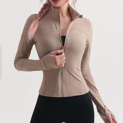 Full Zipper Quackly Dry Women Long Sleeve Riding Horse Jackets Pockets
