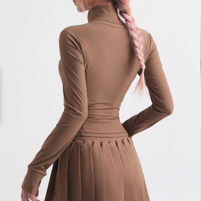Full Zipper Quackly Dry Women Long Sleeve Riding Horse Jackets Pockets