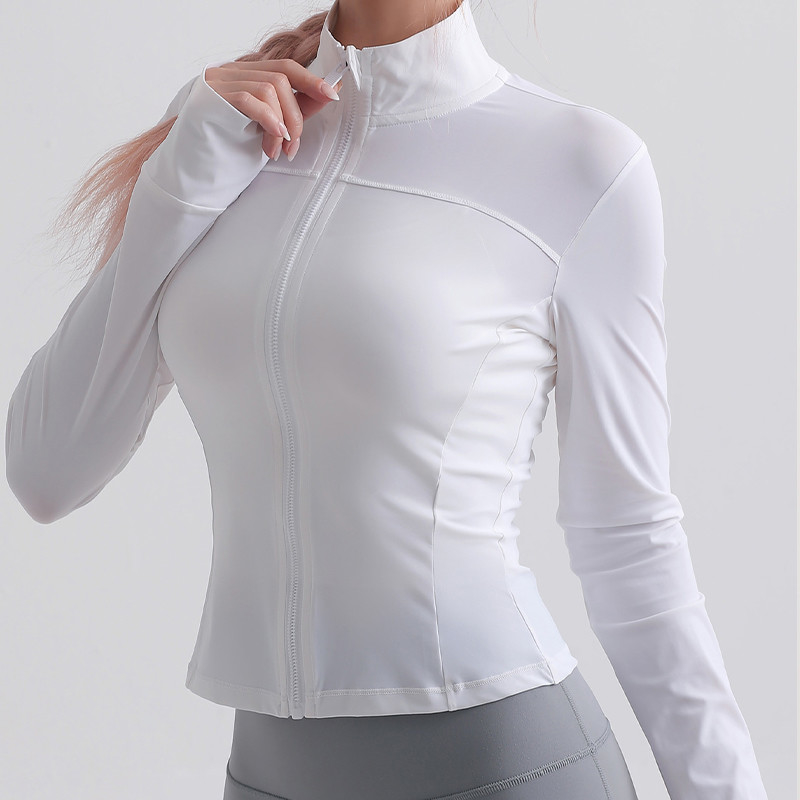 Full Zipper Quackly Dry Women Long Sleeve Riding Horse Jackets Pockets